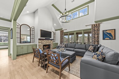 OVERLOOKING THE SIGNATURE 5TH HOLE OF THE JACK NICKLAUS DESIGNED on Great Waters Course At Reynolds Plantation in Georgia - for sale on GolfHomes.com, golf home, golf lot