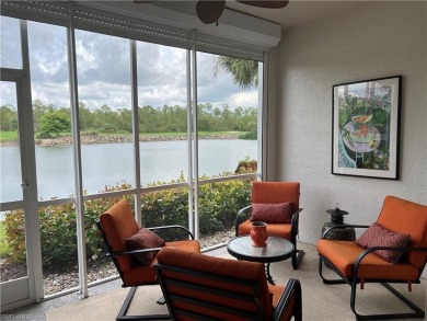 Enjoy resort style living in this stunning 2 bed 2bath + den on Naples Heritage Golf and Country Club in Florida - for sale on GolfHomes.com, golf home, golf lot