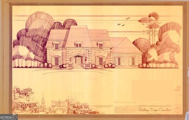 Tucked on a quiet circle on Atlanta Country Club's back nine on Atlanta Country Club in Georgia - for sale on GolfHomes.com, golf home, golf lot