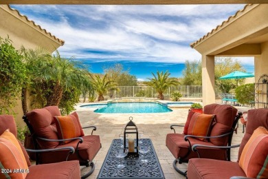Luxury meets tranquility in this stunning David Weekley home in on Estrella Mountain Ranch Golf Course in Arizona - for sale on GolfHomes.com, golf home, golf lot
