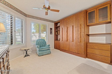 Step into this fully furnished, move-in-ready 2-BD END-UNIT on Fountain of the Sun Country Club in Arizona - for sale on GolfHomes.com, golf home, golf lot