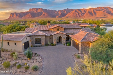 Amazing interior modern Mediterranean theme by a true artist on Superstition Mountain Club - Lost Gold in Arizona - for sale on GolfHomes.com, golf home, golf lot