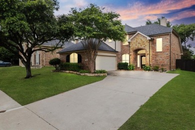 Enjoy your morning coffee on the covered patio while taking in on Ridgeview Ranch Golf Club in Texas - for sale on GolfHomes.com, golf home, golf lot