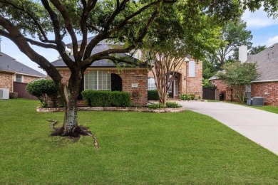 Enjoy your morning coffee on the covered patio while taking in on Ridgeview Ranch Golf Club in Texas - for sale on GolfHomes.com, golf home, golf lot