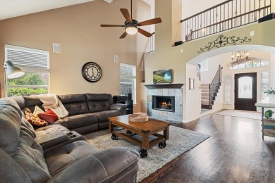 Enjoy your morning coffee on the covered patio while taking in on Ridgeview Ranch Golf Club in Texas - for sale on GolfHomes.com, golf home, golf lot