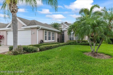 Live the good life in this upscale lakefront villa in Viera on Viera East Golf Club in Florida - for sale on GolfHomes.com, golf home, golf lot