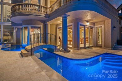 Experience the luxury of waterfront living in this breathtaking on The Peninsula Club in North Carolina - for sale on GolfHomes.com, golf home, golf lot
