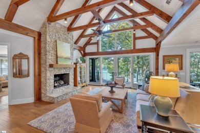 Set on a private 1.12-acre cul-de-sac lot, this expanded and on The Reserve At Lake Keowee in South Carolina - for sale on GolfHomes.com, golf home, golf lot