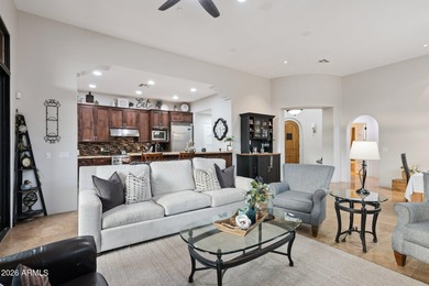 Four-bedroom, four-bath lock-and-leave villa with golf course on Superstition Mountain Club - Lost Gold in Arizona - for sale on GolfHomes.com, golf home, golf lot