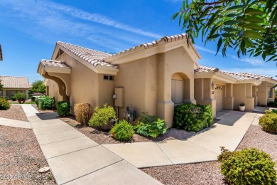 Enjoy the charm of this delightful 2-bedroom end-unit townhome! on Apache Wells Country Club in Arizona - for sale on GolfHomes.com, golf home, golf lot