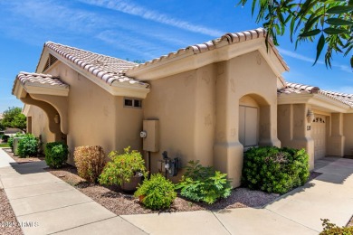 Enjoy the charm of this delightful 2-bedroom end-unit townhome! on Apache Wells Country Club in Arizona - for sale on GolfHomes.com, golf home, golf lot