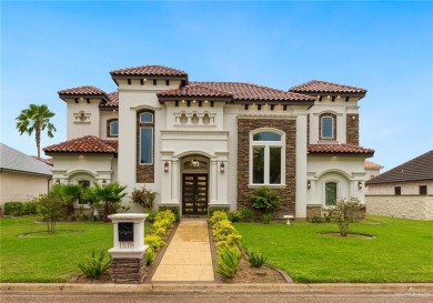 Experience luxury living in this stunning modern Spanish-style on Tierra Santa Golf Club in Texas - for sale on GolfHomes.com, golf home, golf lot