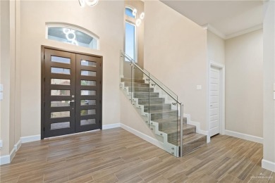 Experience luxury living in this stunning modern Spanish-style on Tierra Santa Golf Club in Texas - for sale on GolfHomes.com, golf home, golf lot