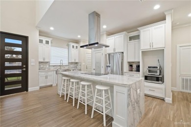 Experience luxury living in this stunning modern Spanish-style on Tierra Santa Golf Club in Texas - for sale on GolfHomes.com, golf home, golf lot