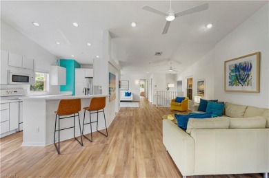 Step into this beautifully updated, turnkey furnished, 3-bedroom on Pelicans Nest Golf Club in Florida - for sale on GolfHomes.com, golf home, golf lot