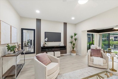 Wake up to soft morning light and tranquil lake views in this on Boca Lago Golf and Country Club in Florida - for sale on GolfHomes.com, golf home, golf lot