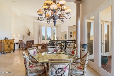 Welcome to this exquisite Santa Barbara style home located in on Troon Country Club in Arizona - for sale on GolfHomes.com, golf home, golf lot