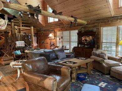 This is a true custom hand-stripped massive oak log home w/metal on Indian Hills Country Club in Arkansas - for sale on GolfHomes.com, golf home, golf lot