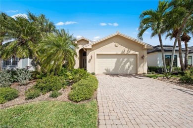 Welcome to this exceptional Porta Rosa villa, nestled within on Shadow Wood Preserve in Florida - for sale on GolfHomes.com, golf home, golf lot