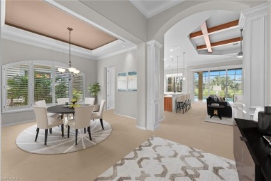 Welcome to this exceptional Porta Rosa villa, nestled within on Shadow Wood Preserve in Florida - for sale on GolfHomes.com, golf home, golf lot