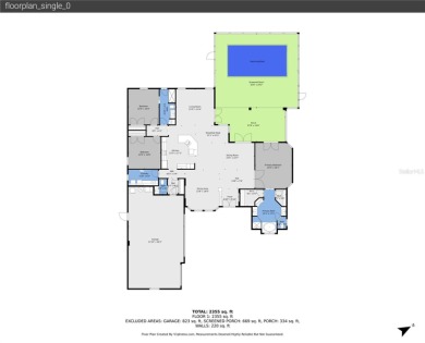 Stunning solid block construction home features a split floor on Meadowood Golf and Tennis Club in Florida - for sale on GolfHomes.com, golf home, golf lot
