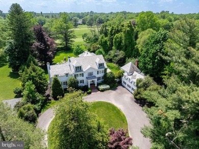 Elegance and sophistication define this magnificent estate on Moorestown Field Club in New Jersey - for sale on GolfHomes.com, golf home, golf lot