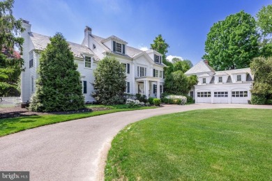 Elegance and sophistication define this magnificent estate on Moorestown Field Club in New Jersey - for sale on GolfHomes.com, golf home, golf lot