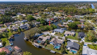 Prime Tip Lot on Saltwater Canal - Build Your Dream Waterfront on Palm Harbor Golf Club in Florida - for sale on GolfHomes.com, golf home, golf lot