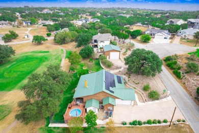 This stunning log cabin features 3 bedrooms, 2 bathrooms, and on Lago Vista Golf Club in Texas - for sale on GolfHomes.com, golf home, golf lot