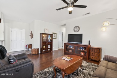 This beautifully remodeled Willow floor plan features walnut on Sun City Grand Golf Couse and Club in Arizona - for sale on GolfHomes.com, golf home, golf lot