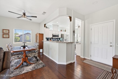 This beautifully remodeled Willow floor plan features walnut on Sun City Grand Golf Couse and Club in Arizona - for sale on GolfHomes.com, golf home, golf lot