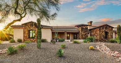 Experience luxury in this netzero, solar-powered on Superstition Mountain Club - Lost Gold in Arizona - for sale on GolfHomes.com, golf home, golf lot