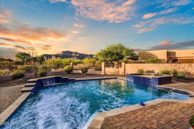 Experience luxury in this netzero, solar-powered on Superstition Mountain Club - Lost Gold in Arizona - for sale on GolfHomes.com, golf home, golf lot