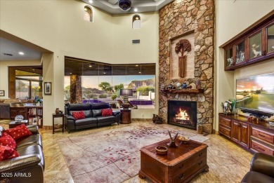 Experience luxury in this netzero, solar-powered on Superstition Mountain Club - Lost Gold in Arizona - for sale on GolfHomes.com, golf home, golf lot