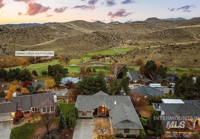 An original mid-century modern gem in the North Boise foothills on Crane Creek Country Club in Idaho - for sale on GolfHomes.com, golf home, golf lot