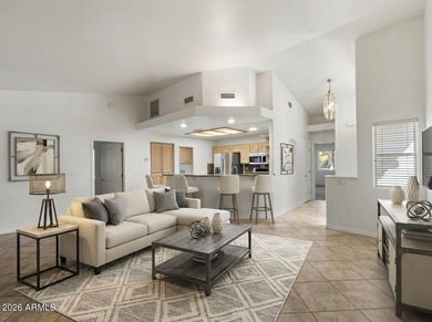 Welcome home to this beautifully updated 2-bedroom, 2-bath home on Fountain of the Sun Country Club in Arizona - for sale on GolfHomes.com, golf home, golf lot