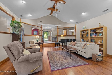 Unique architecture highlights this irresistible one-level home on Brandywine Bay Golf Club in North Carolina - for sale on GolfHomes.com, golf home, golf lot