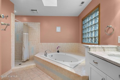 Unique architecture highlights this irresistible one-level home on Brandywine Bay Golf Club in North Carolina - for sale on GolfHomes.com, golf home, golf lot