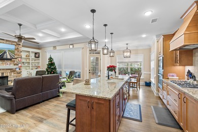 This stunning, custom-built home by Douglas Builders is ready on Ocean Ridge Plantation in North Carolina - for sale on GolfHomes.com, golf home, golf lot