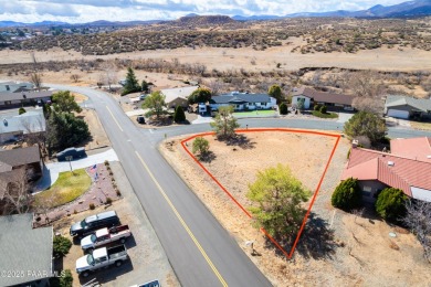 Corner pie-shaped lot in the Prescott Country Club, level and on Prescott Golf and Country Club in Arizona - for sale on GolfHomes.com, golf home, golf lot