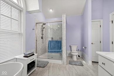 Experience luxury living in this stunning 6-bedroom, 5-bathroom on Edgewood Golf Club in Indiana - for sale on GolfHomes.com, golf home, golf lot