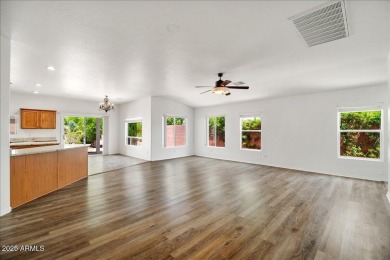 Set apart at the end of a cul-de-sac, this peaceful home boasts on Verde Santa Fe Golf Club in Arizona - for sale on GolfHomes.com, golf home, golf lot