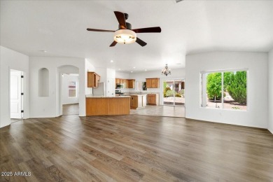 Set apart at the end of a cul-de-sac, this peaceful home boasts on Verde Santa Fe Golf Club in Arizona - for sale on GolfHomes.com, golf home, golf lot