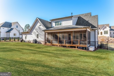 Welcome to this wonderfully modern farmhouse in the stunning on The Governors Towne Club in Georgia - for sale on GolfHomes.com, golf home, golf lot