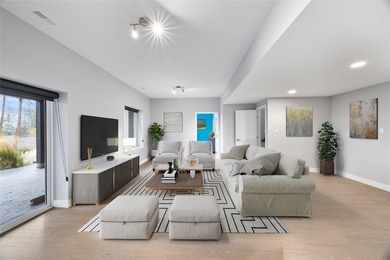 Welcome to this stunning contemporary walk-out rancher nestled on  in  - for sale on GolfHomes.com, golf home, golf lot