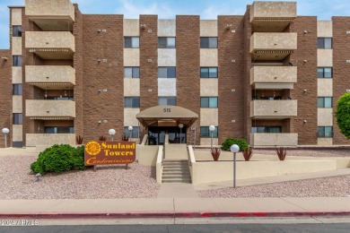 Welcome home to your peaceful retreat in this top floor end unit on Sunland Village Golf Club in Arizona - for sale on GolfHomes.com, golf home, golf lot