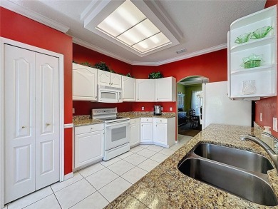 Very popular St Laurent model on the golf course in 55+ gated on Kings Ridge Golf Club in Florida - for sale on GolfHomes.com, golf home, golf lot