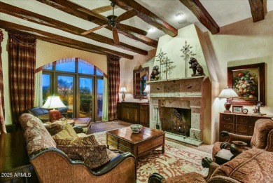 Experience luxury and ease in this rare semi-custom villa on Superstition Mountain Club - Lost Gold in Arizona - for sale on GolfHomes.com, golf home, golf lot