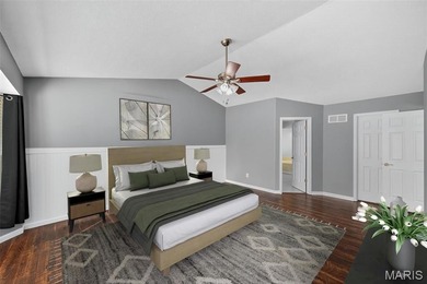 Beautiful ranch with split floor plan on nearly 1/2 an acre in a on Lake Saint Louis Par 3 in Missouri - for sale on GolfHomes.com, golf home, golf lot