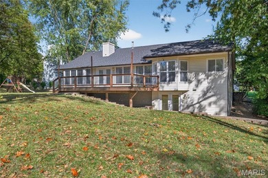 Beautiful ranch with split floor plan on nearly 1/2 an acre in a on Lake Saint Louis Par 3 in Missouri - for sale on GolfHomes.com, golf home, golf lot